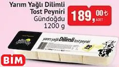 GÜNDOĞDU YARIM YAĞLI DİLİMLİ TOST PEYNİRİ